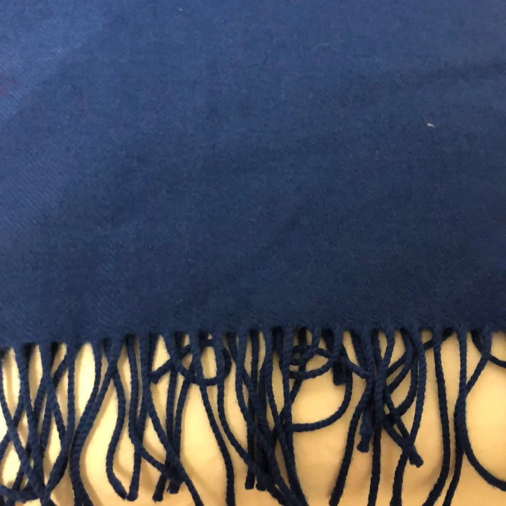 Cold Weather Fringed Scarf 100% Lambswool Made in USA by Handcraft